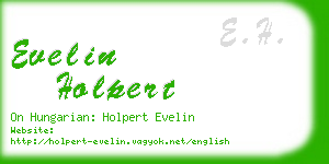 evelin holpert business card